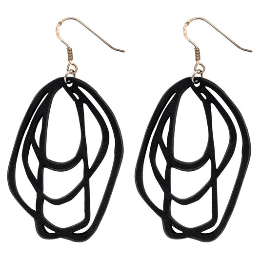 Orion Recycled Rubber Earrings-0